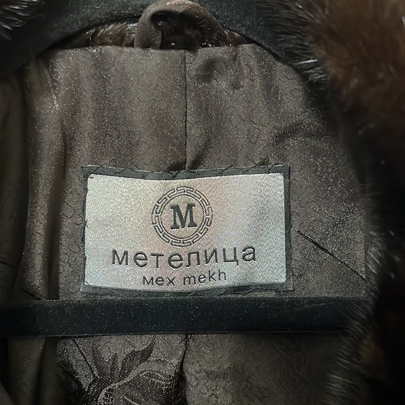 Genuine mink cropped jacket - Picture 3 of 14